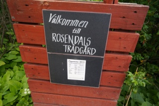 The Rosendal Tradgard sculpture garden welcomes us