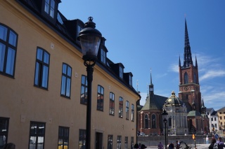 Open wrought iron steeple