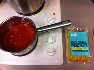 Dinner, the ekologisk is a pretty big selling point in northern Europe