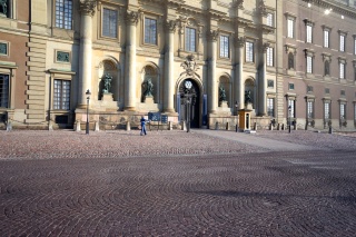 Lone guard early in the morning