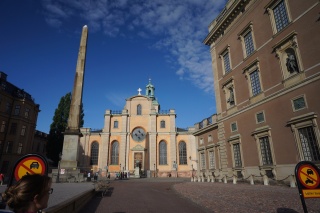 Seems a little odd, but the beautiful Finish Church at the end of the courtyard