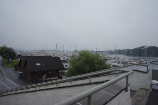 On the way to the Museum Peninsula. The rain is getting harder