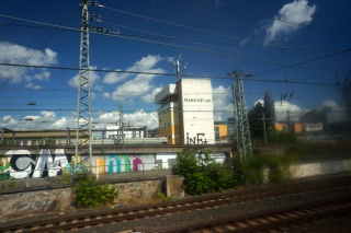 On the train from Frankfurt fo Mainz. Almost there