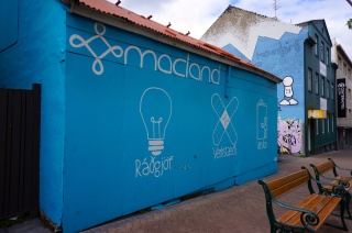 There was art work all over, we liked it