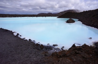 Outside the Blue Lagoon, a blue lagoon