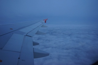 Getting dark somewhere over the Baltic Sea