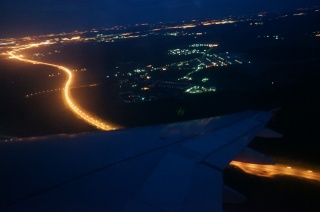 Enormous rope lighting around St. Petersburg. Untrue.