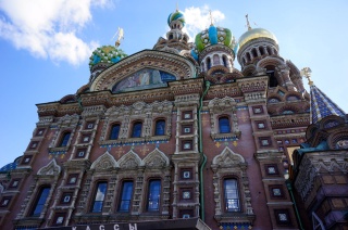 The east side of the ridiculously ornate Church of Our Savior on the Spilled Blood
