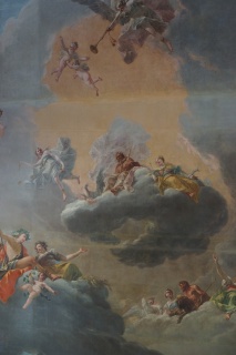The ceiling in a grand room. Nope, we can't remember which one