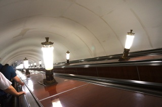 The metro stations are works of art, with great lighting