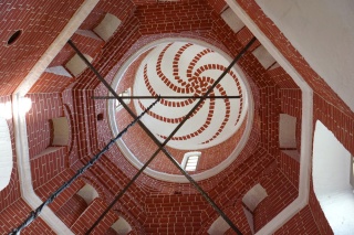 The spiral actually indicates the brick layout