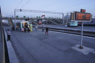 Night fall at Novosibirsk Station