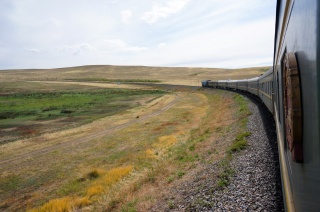 Our front heading up and out of Lake Baikal