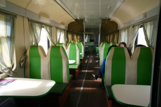 Our dining car,sort of a Soviet take on a 50's American Diner