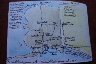 Our travel tips for the next door neighbors. Destinations on the backside