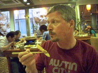 One bite in, a challenge
