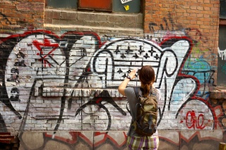 Theresa, capturing the couch