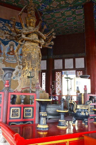 Huge Shiva in the Tower of Buddhist Incense
