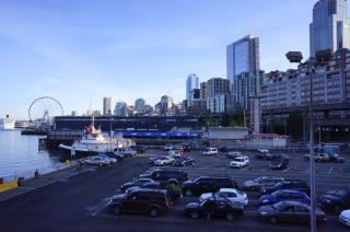 The waterfront and the new enormous ferris wheel