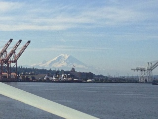 Mount Rainier, a view of something distant