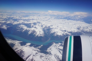 A beautiful day on the descent into Juneau