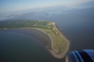 One last right over Fire Island and we're home