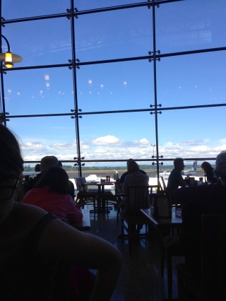 When we eat near this window, the day always turns out well