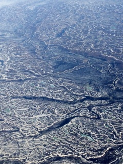 Braided rivers, way north Canada style
