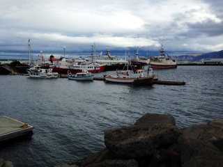 A small part of Reykjavik harbor
