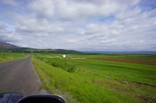 Early evening road shot, just outside of Arnes