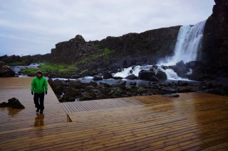 Oxararfoss and it's truly monumental deck