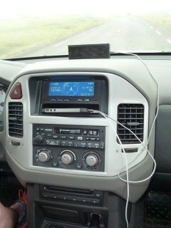 Our audio system. It is this or Icelandic radio