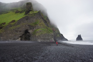 Basalt column caves out of Gardar