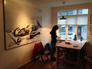 Early morning in Arnar's apartment