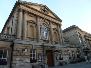 The Roman Baths at sunset
