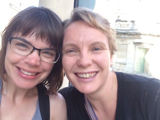 Theresa and Lili anticipating a spa experience