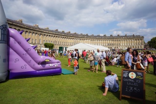 A surprise find, a street fair in the lawn of another Georgian highlight