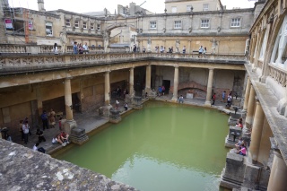 The baths, from the 1700's terrace