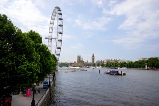 The Eye from the other direction, with Big Ben