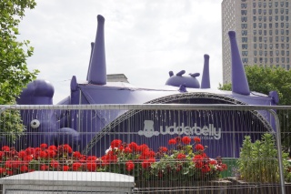 The very odd upside down purple cow stage