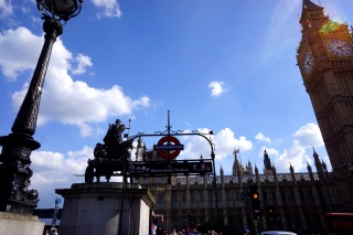 Westminster Station on the way out. Oh, and Big Ben!