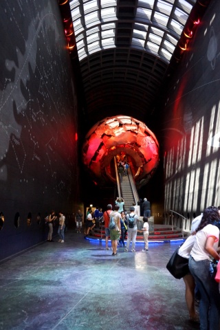 The somewhat bizarre back entrance