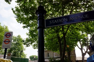 Back out through Kew Station...