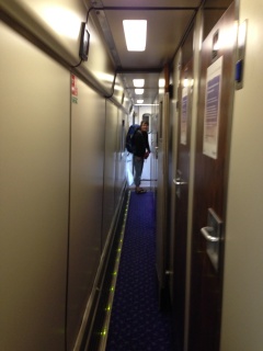 American luggage will not fit in these hallways