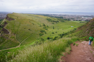 On the way to a walk along the ridge