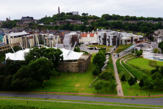 The Parliament Building, looking down from Radical Road