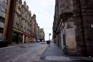 Edinburgh empty, kind of pleasant