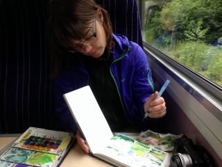 Train painting
