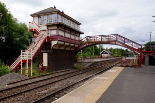 Haltwhistle station on the way out