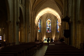 Inside St. Pierre Church next to Sacre Couer
